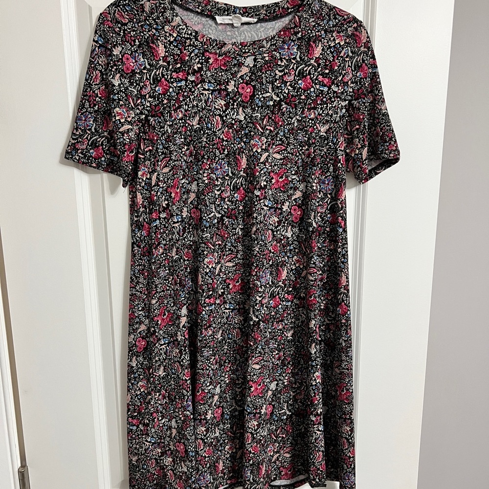 BCBG Generation Floral T-Shirt Dress